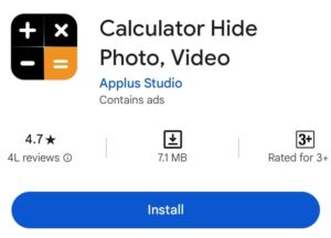 How to hide photos videos in calculator