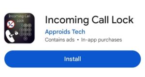 how to lock incoming call with small trick